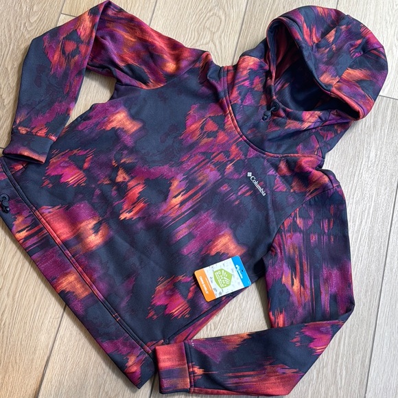 Columbia Tops - NWT Columbia Omni-Shield Advanced Repellency Multi Color Dry Fleece Hoodie